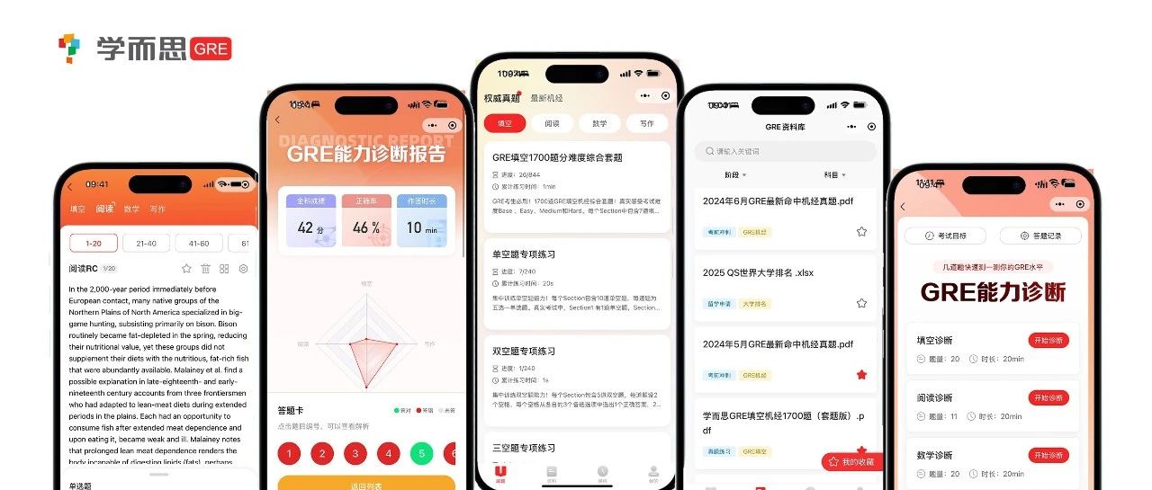 考满分GRE: GRE一站式备考小程序上线啦